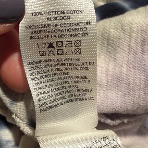 Lucky Brand Cropped Tie-Dye Tank Top - Purple and Blue - Picture 5 of 6